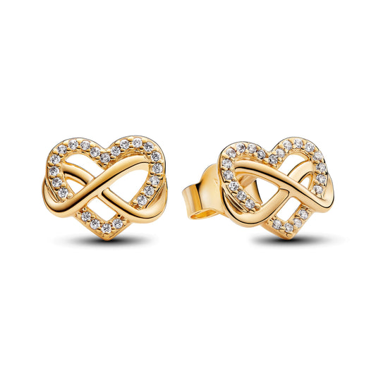 Pandora 14k Gold Plated Infinity Heart Gift Set