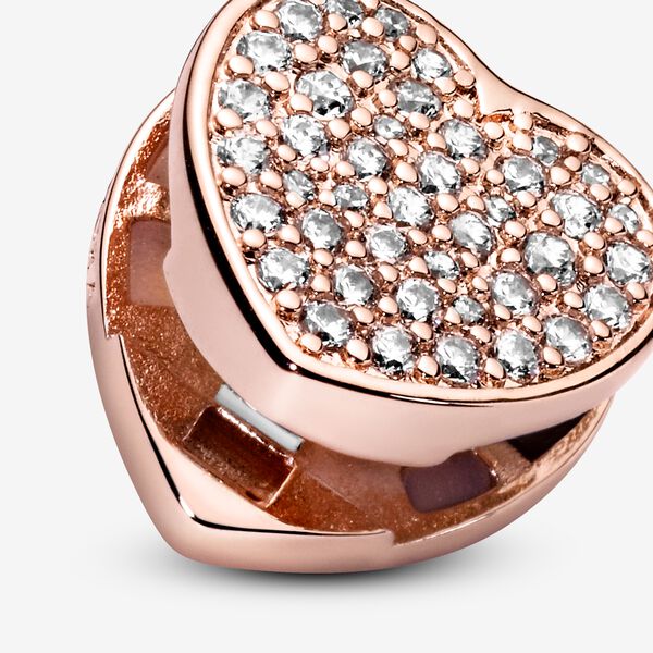 Pandora Pave Heart Clip Charm