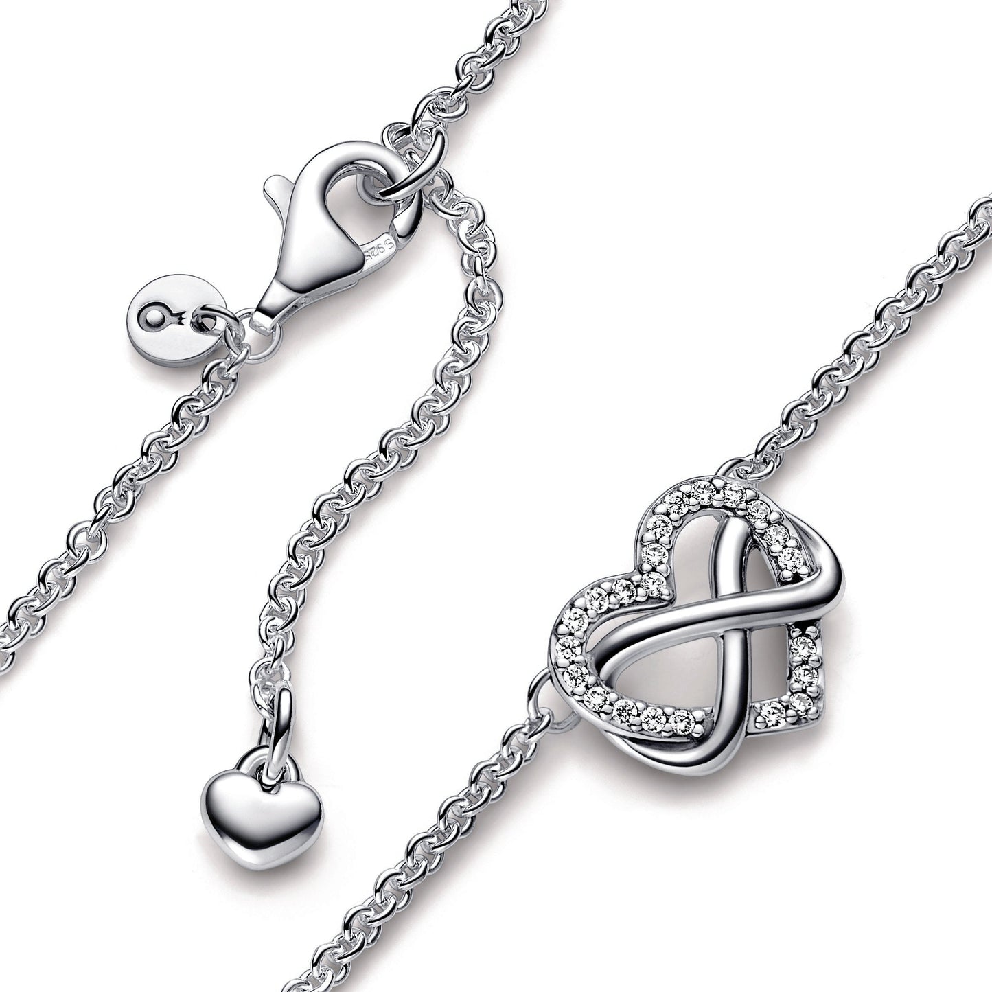 Pandora Sparkling Infinity Heart Collier Necklace