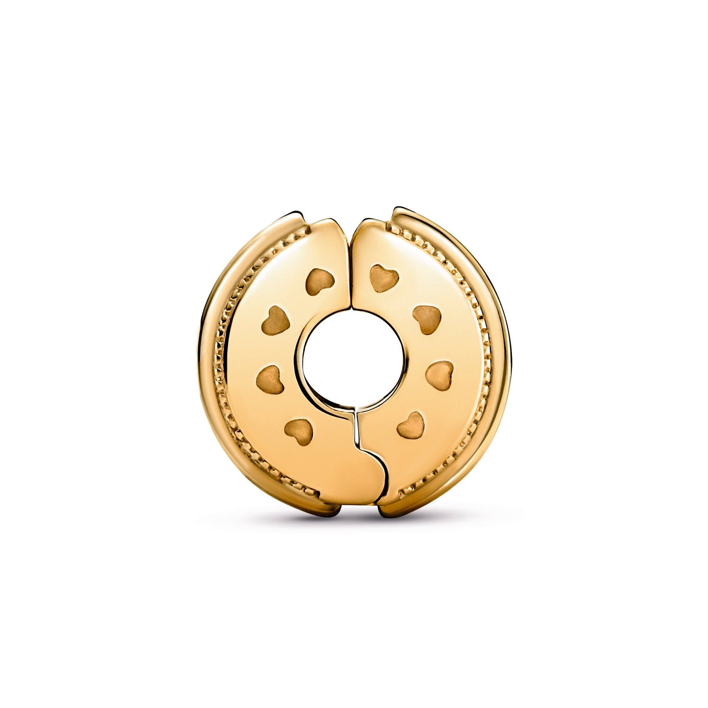 Pandora Sparkling Pave Lines & Logo Clip Charm