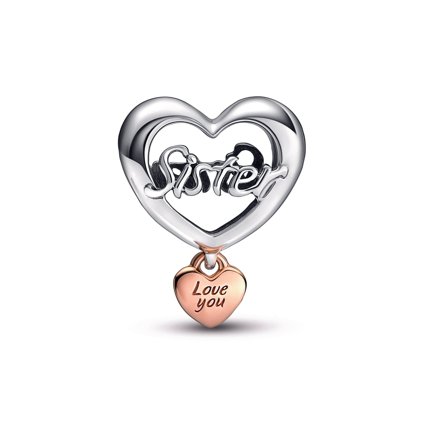 Pandora Love You Sister Heart Charm