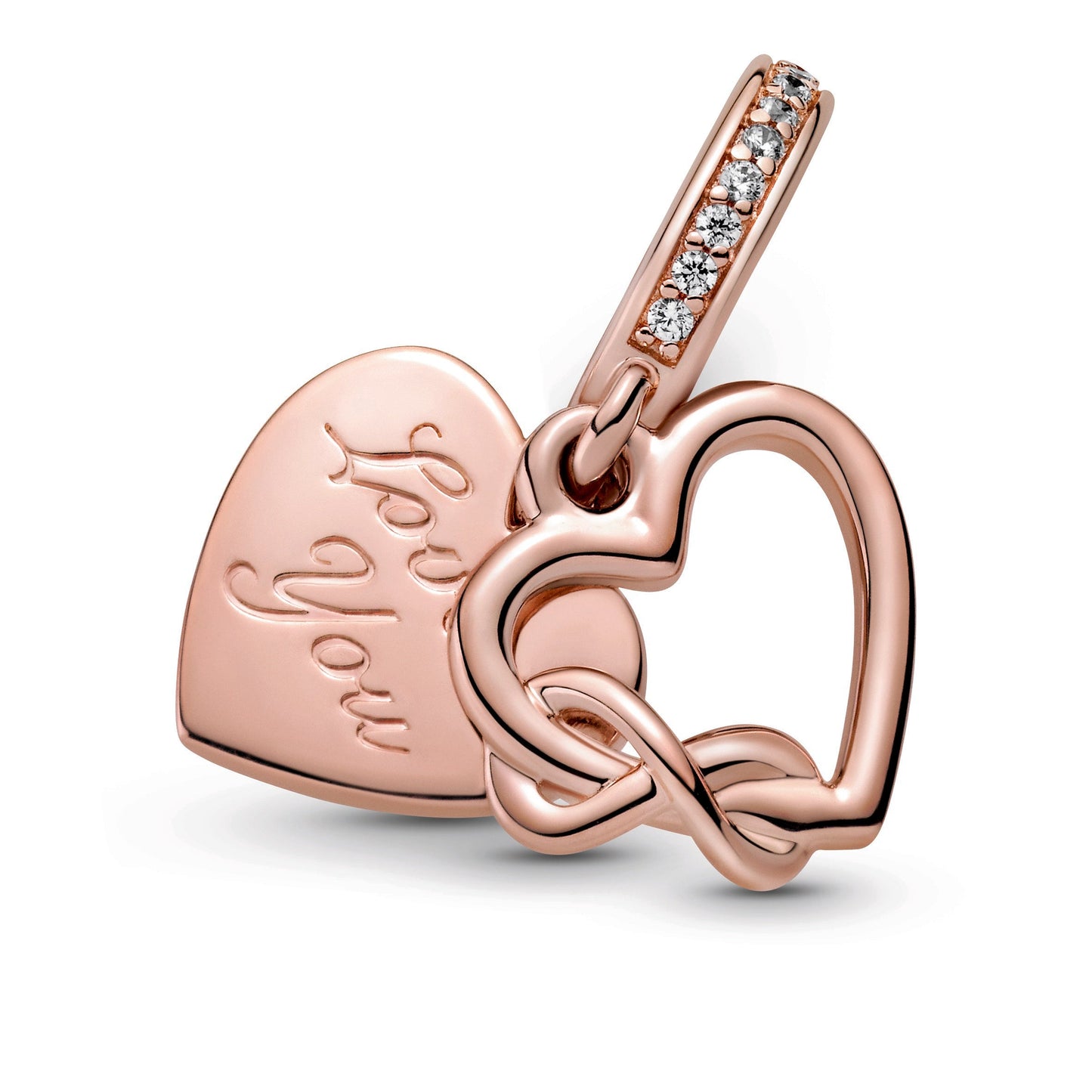 Pandora Love You Infinity Heart Dangle Charm