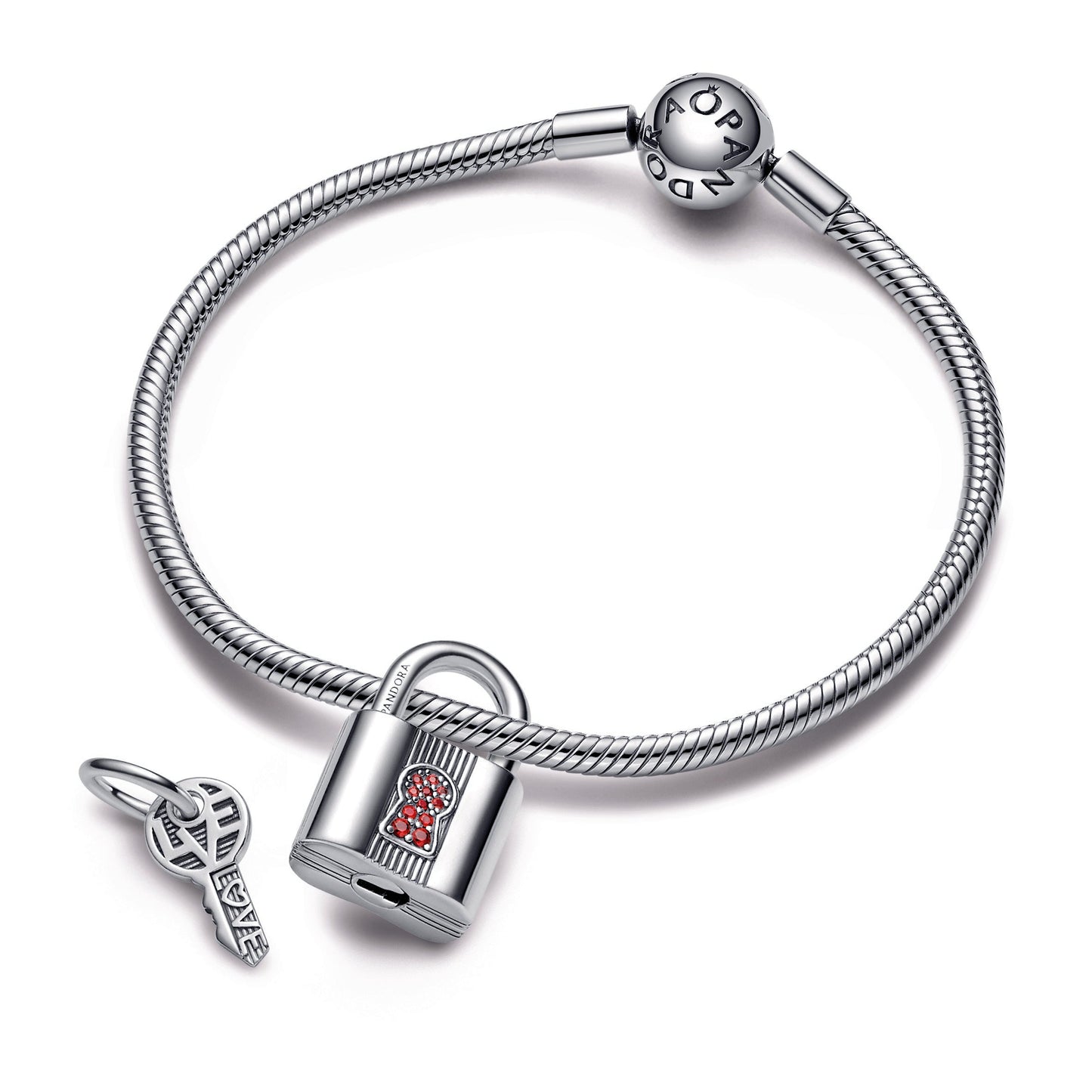 Pandora Padlock and Key Dangle Charm