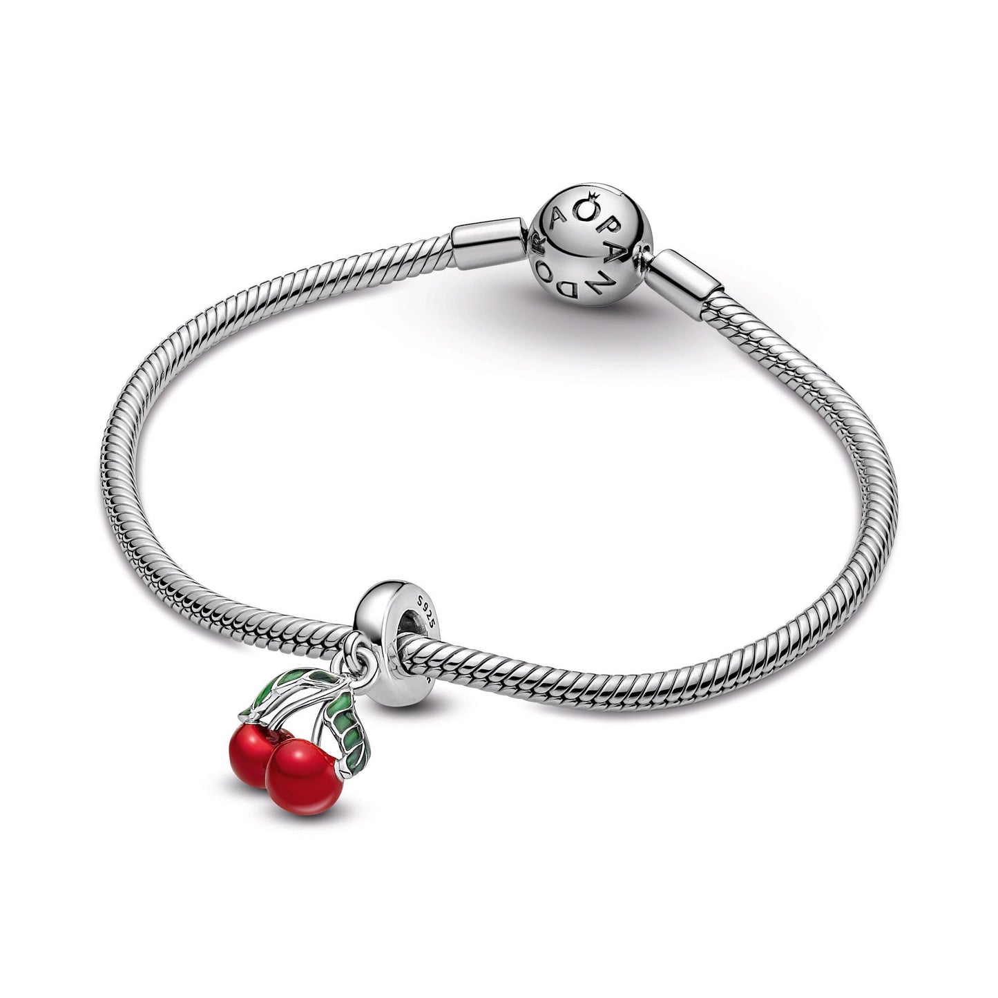 Pandora Asymmetrical Cherry Fruit Dangle Charm