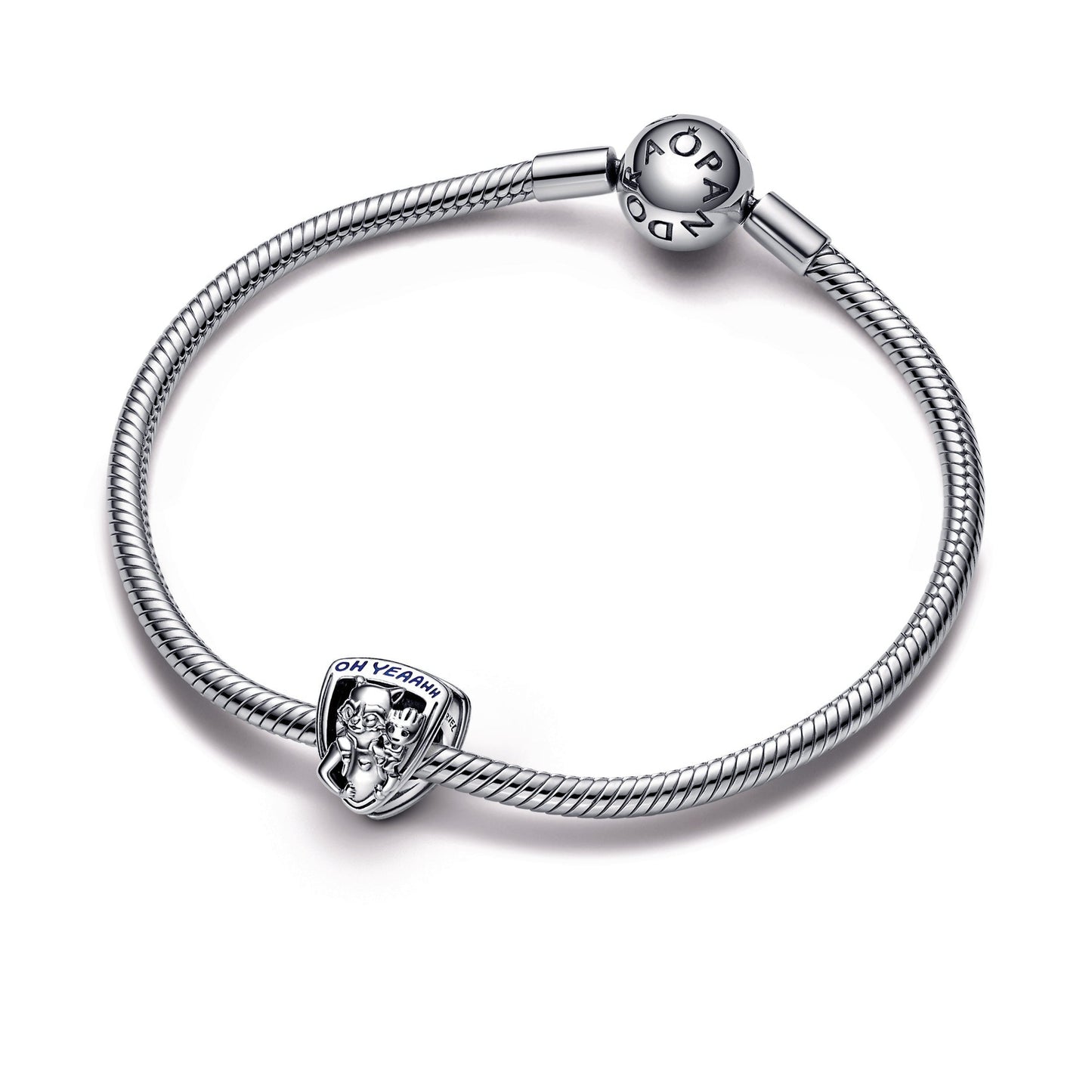 Pandora Marvel Guardians of the Galaxy Rocket Raccoon & Groot Emblem Charm