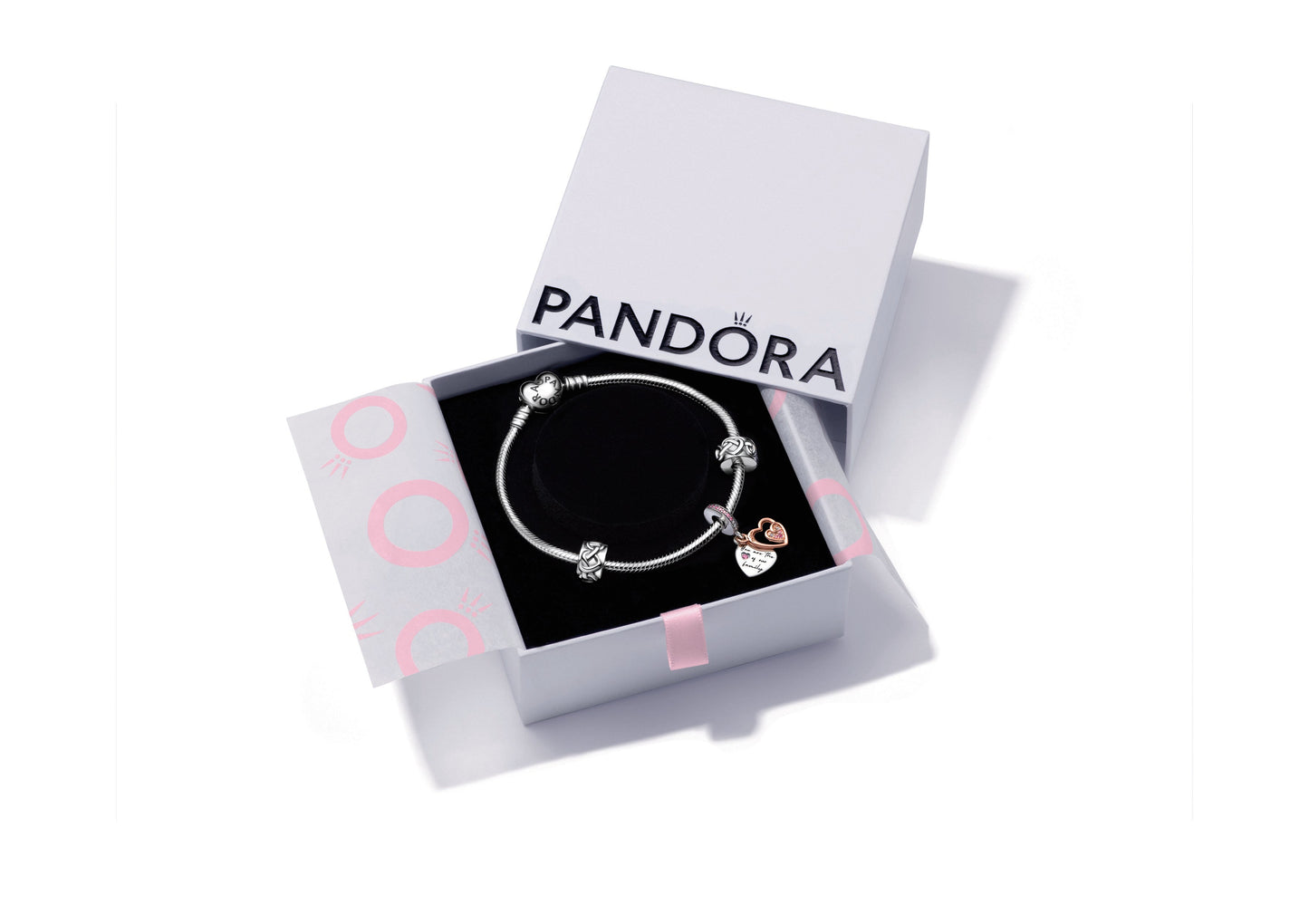 Pandora Entwined Infinite Hearts Full Bracelet Gift Set