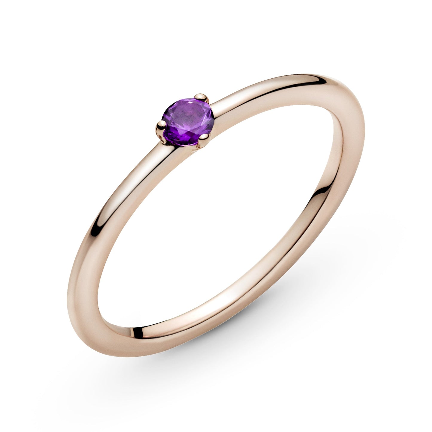 Pandora Purple Solitaire Ring
