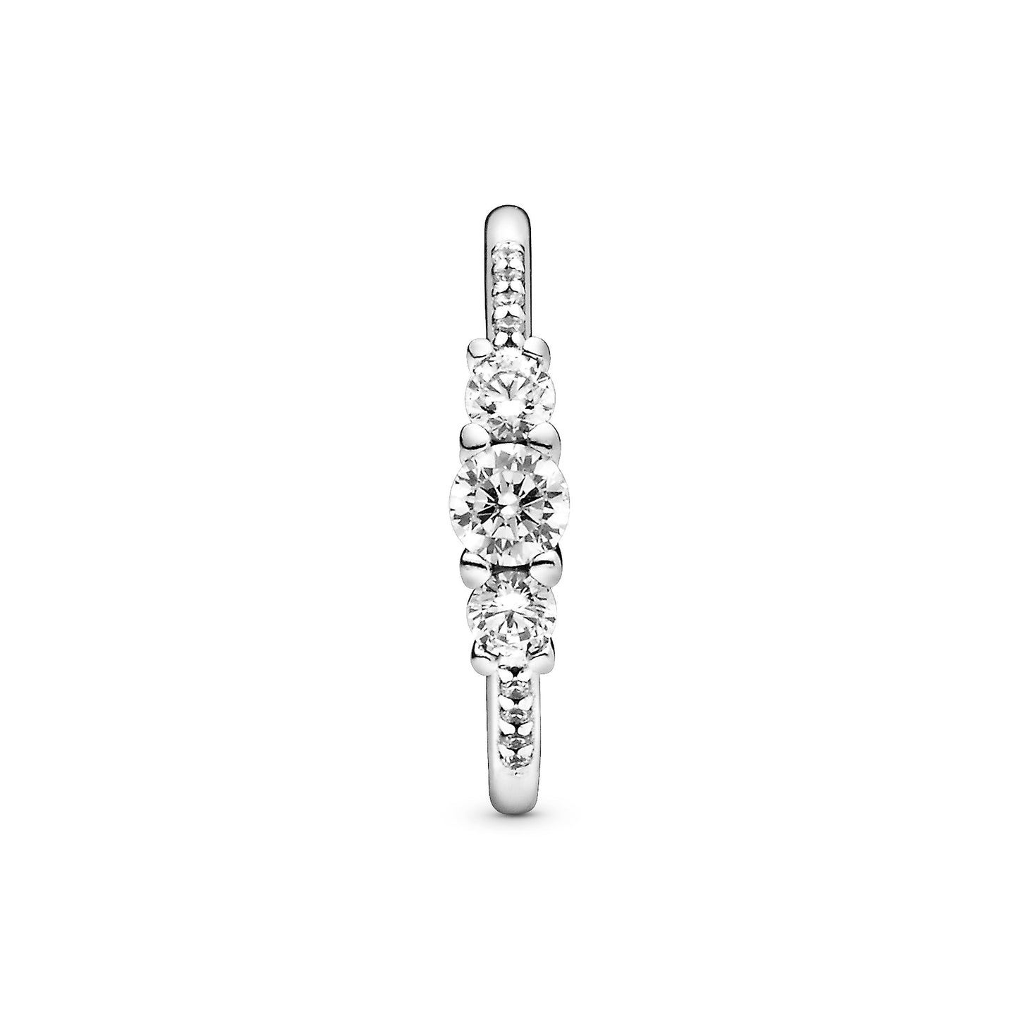Pandora Clear Three-Stone Ring