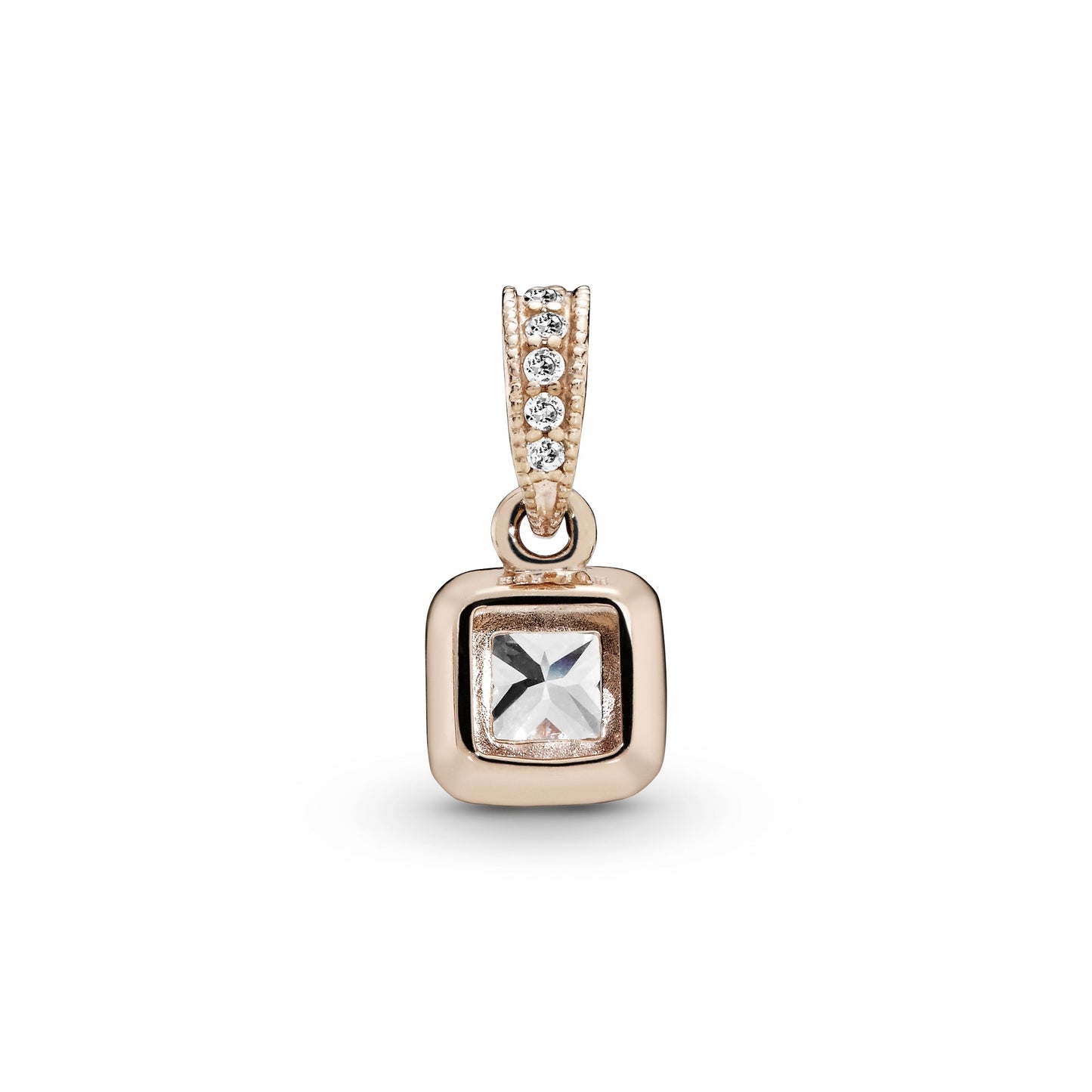 Pandora Square Sparkle Halo Pendant