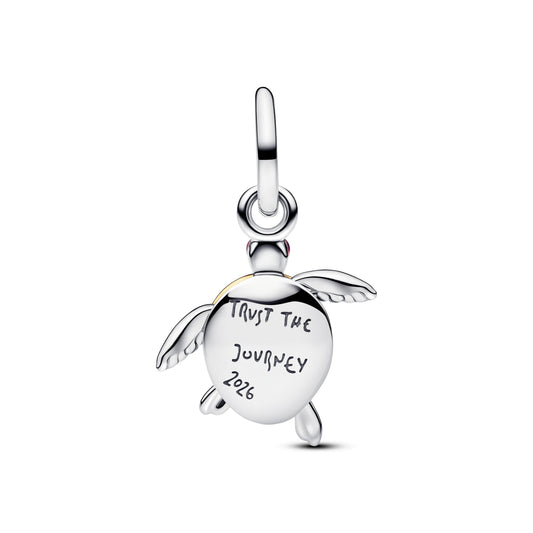 Pandora 2026 Pink Sea Turtle Lab-grown Diamond Dangle Charm