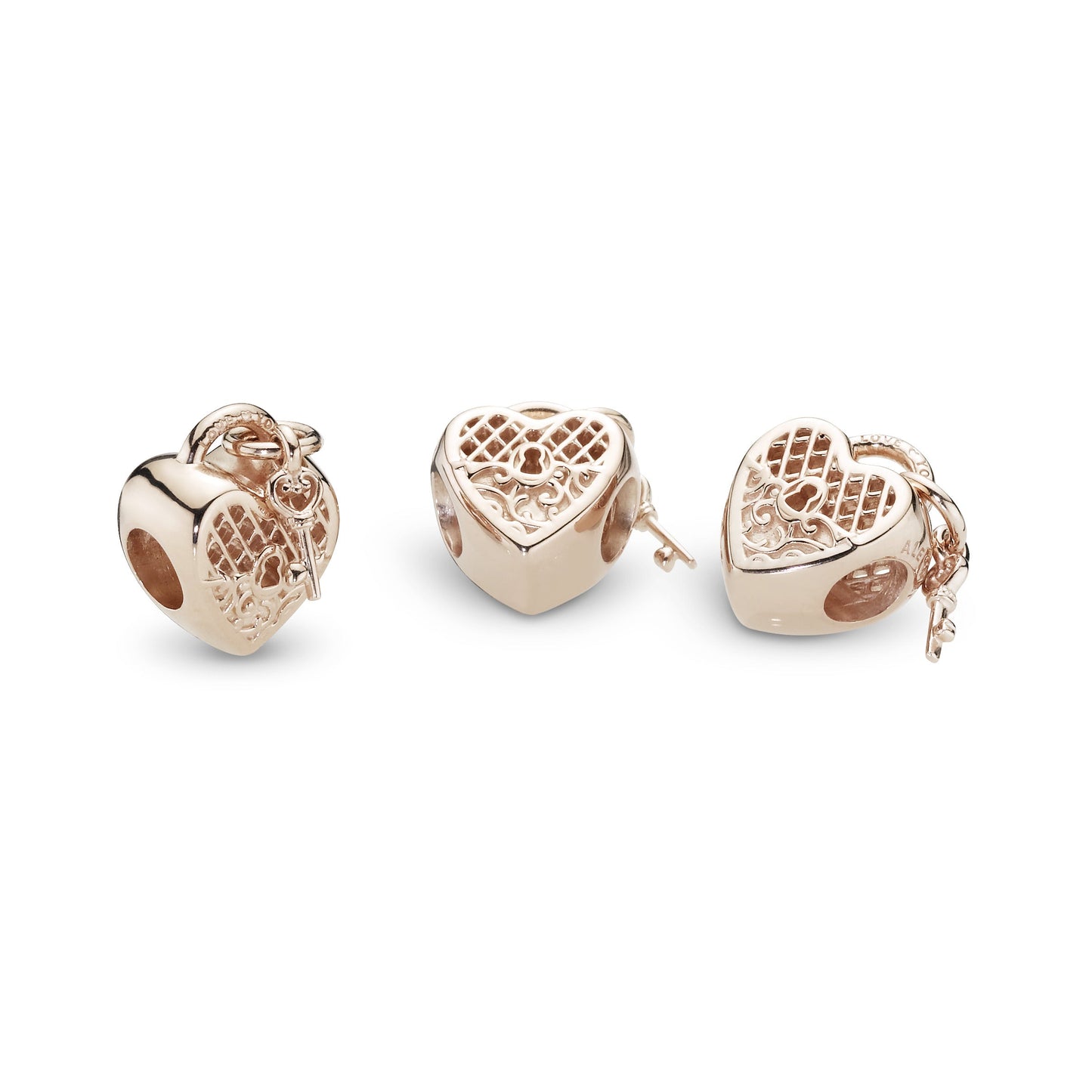 Pandora Love You Heart Padlock Charm