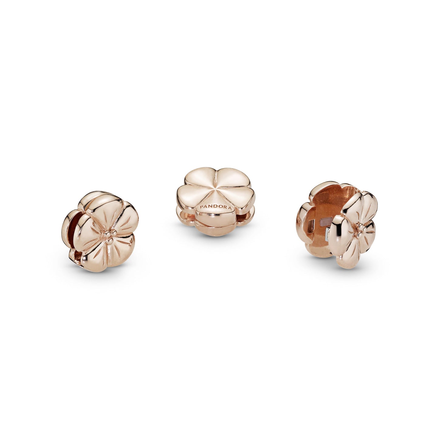 Pandora Polished Flower Clip Charm