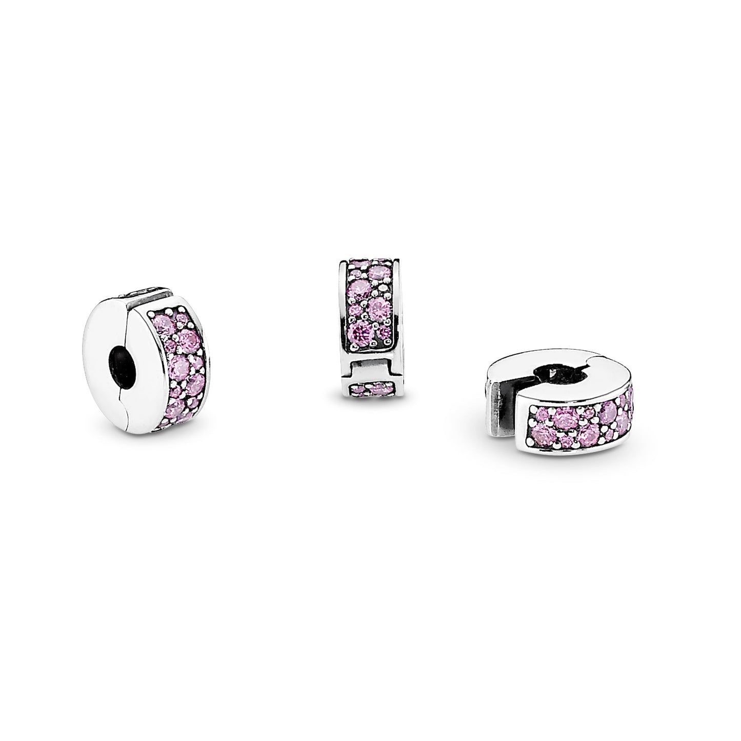 Pandora Pink Pave Clip Charm