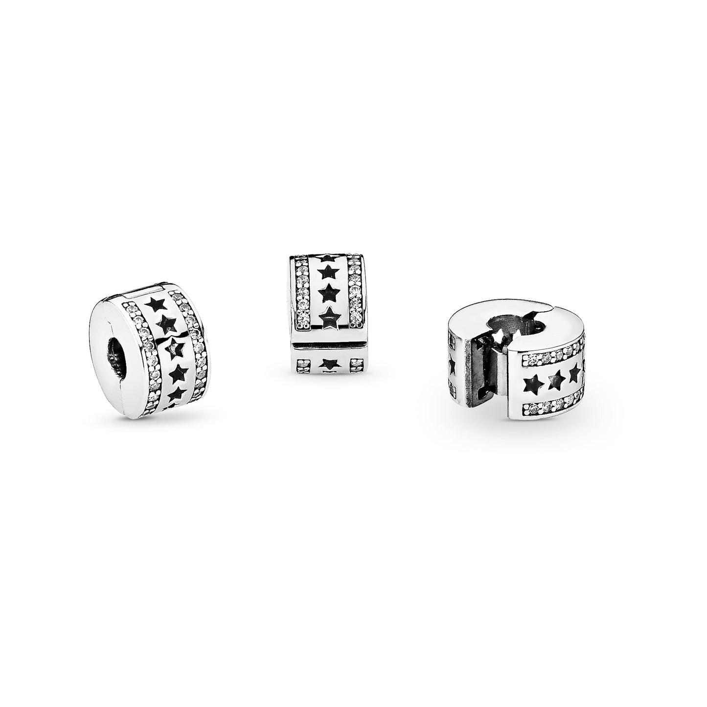Pandora Row of Stars Clip Charm