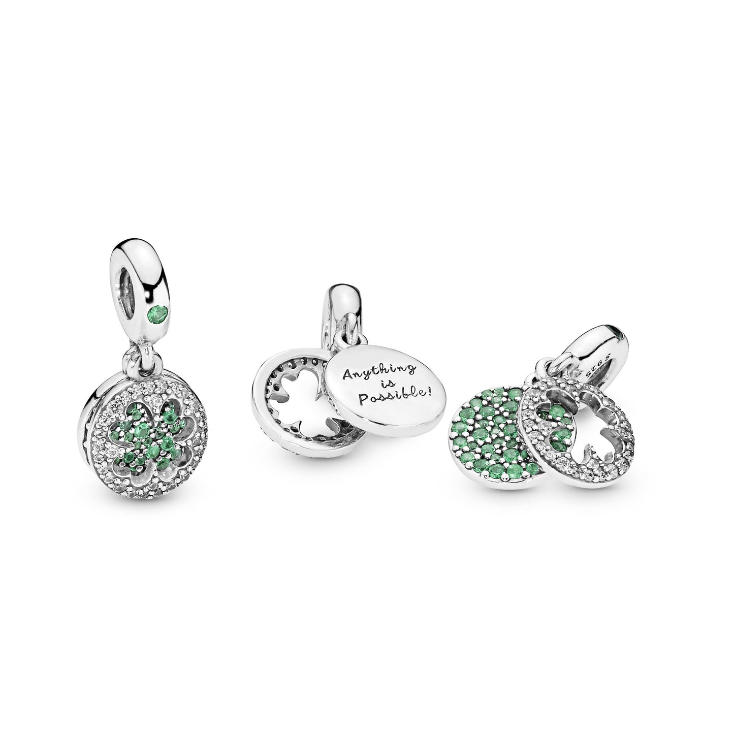 Pandora Lucky Four Leaf Clover Dangle Charm
