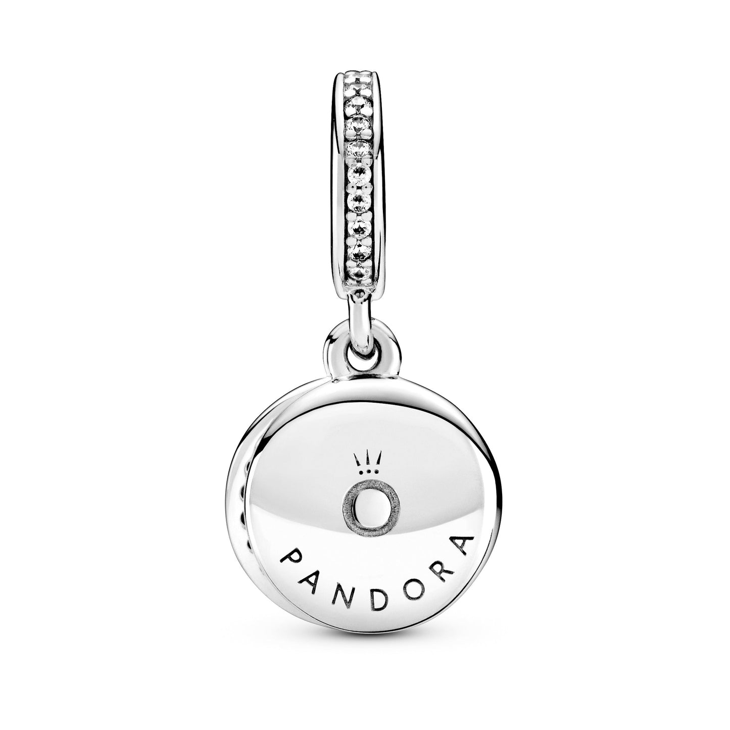 Pandora Sparkling Red Disc Double Dangle Charm