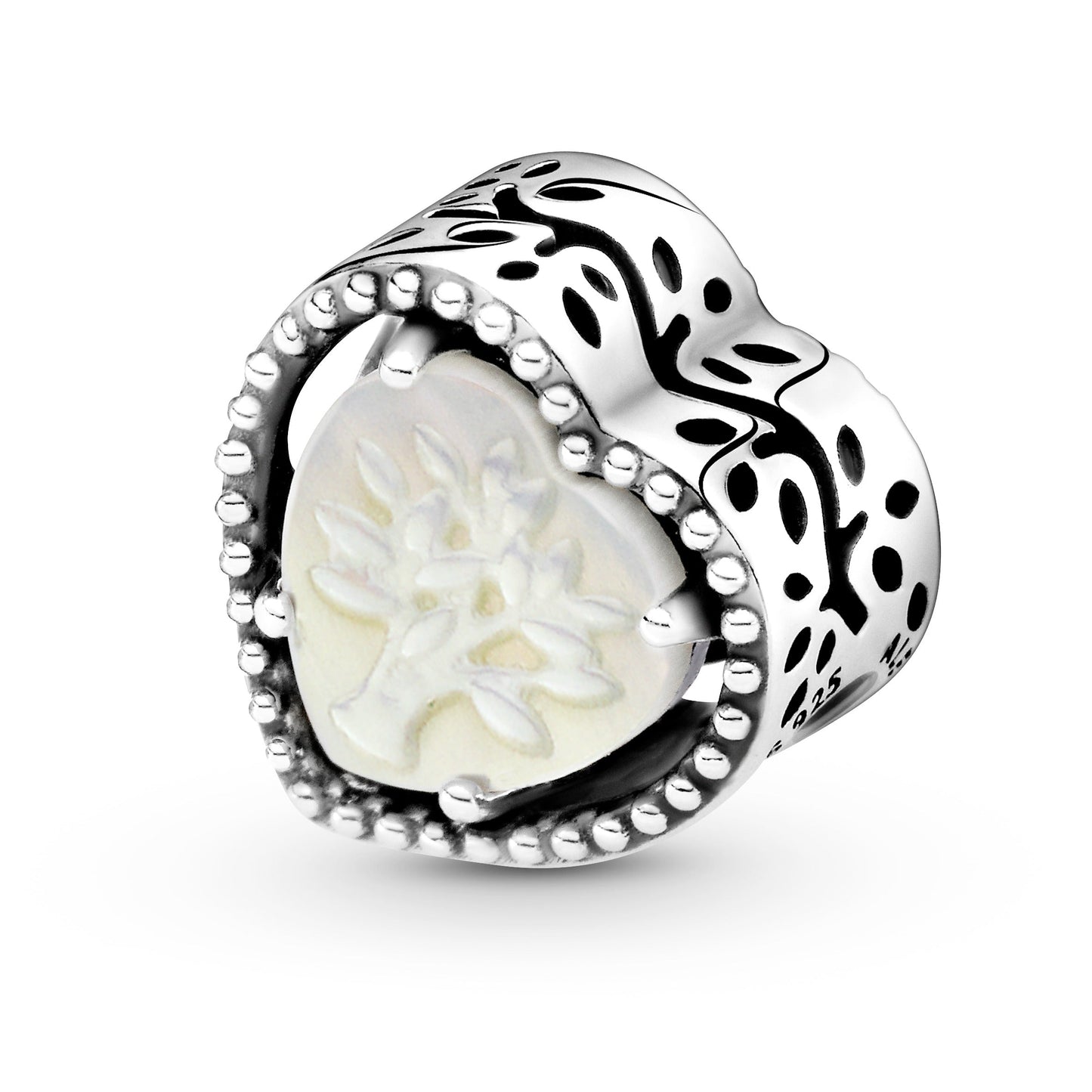 Pandora Openwork Heart & Family Tree Charm