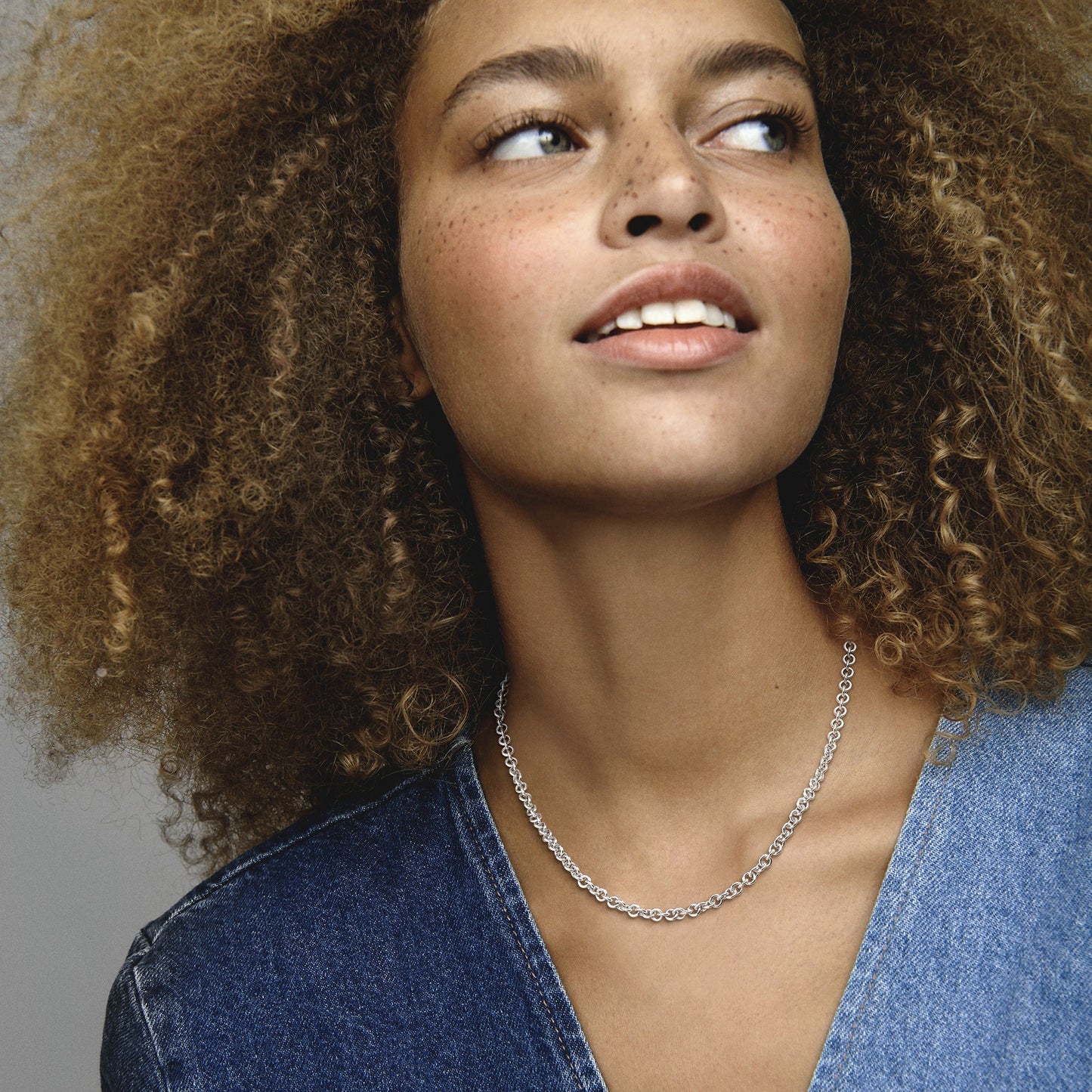 Pandora Thick Cable Chain Necklace