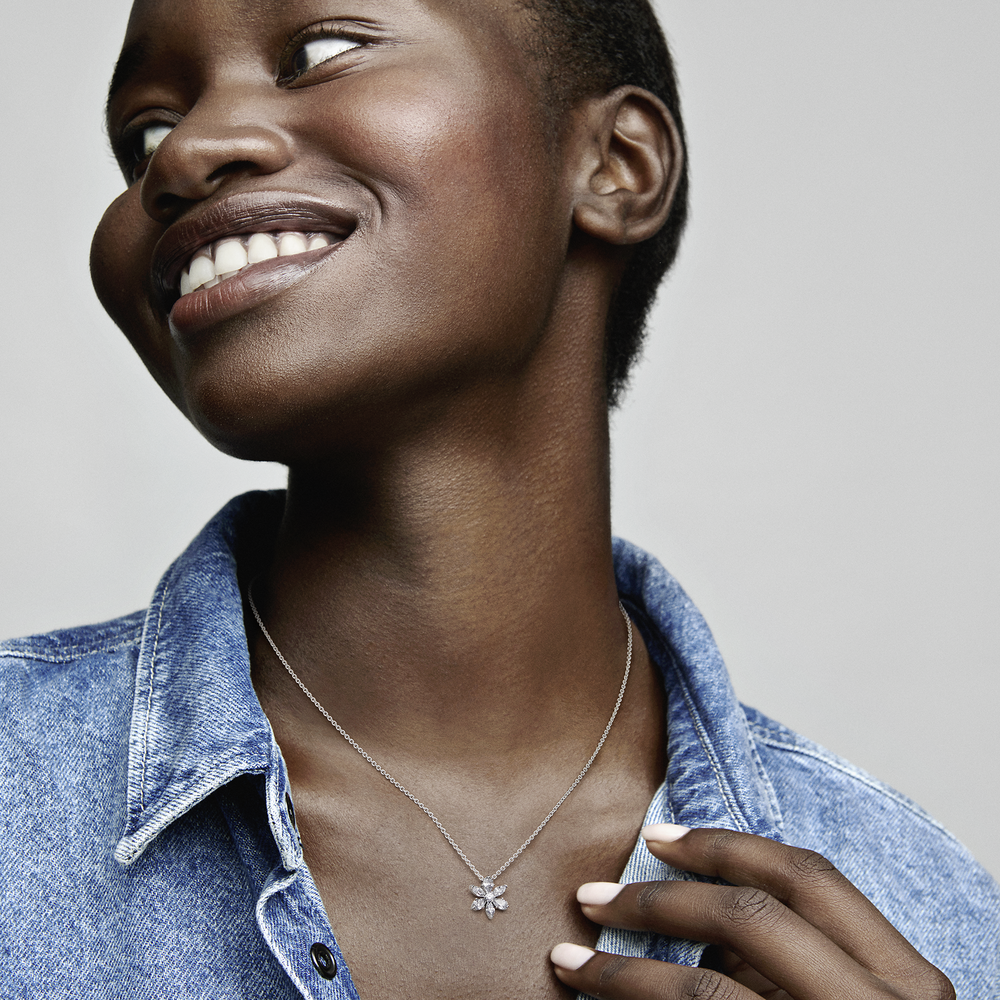 Pandora Sparkling Herbarium Cluster Pendant Necklace