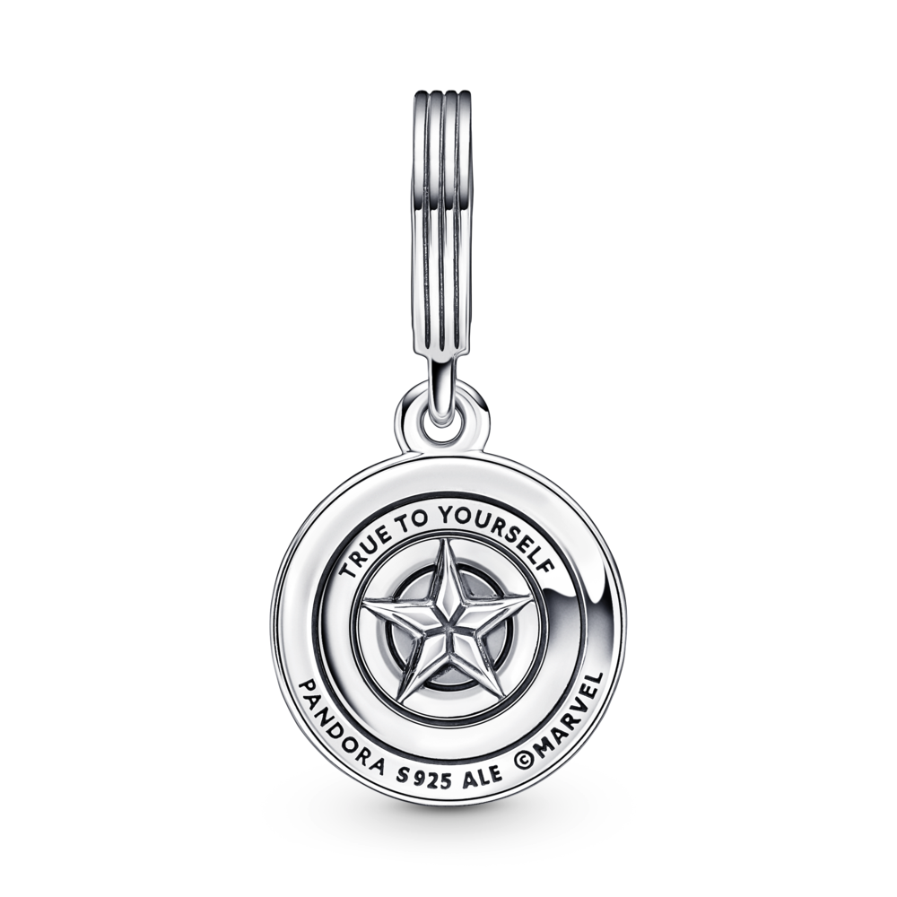 Pandora Marvel The Avengers Captain America Shield Dangle Charm