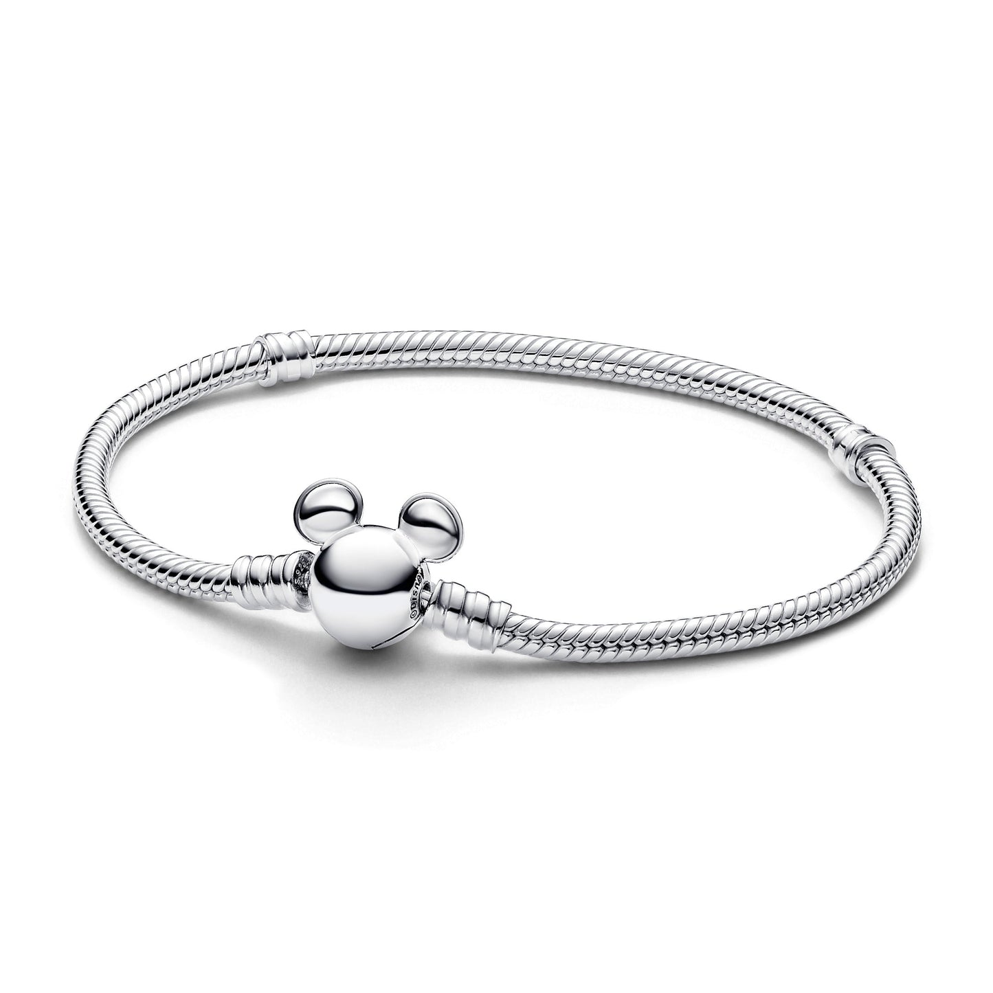 Pandora Disney Mickey Mouse Clasp Moments Snake Chain Bracelet