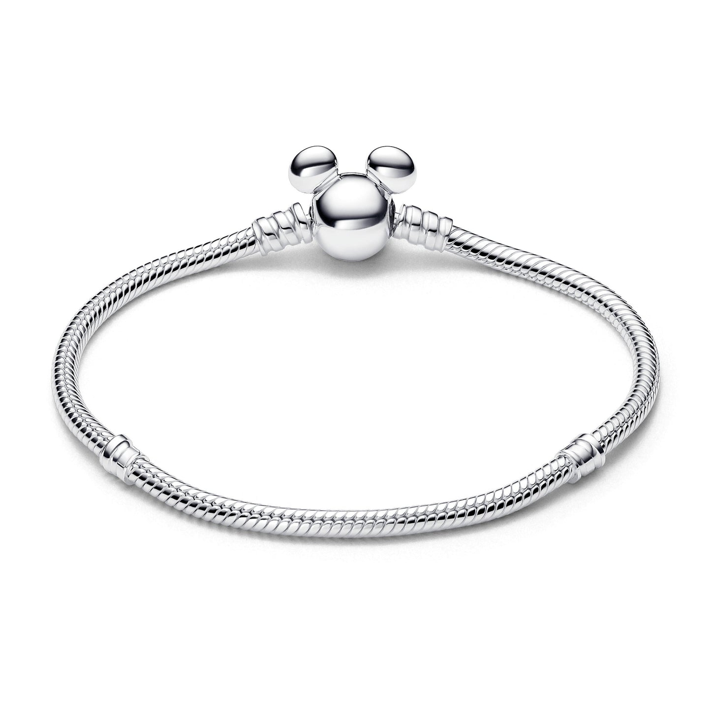 Pandora Disney Mickey Mouse Clasp Moments Snake Chain Bracelet