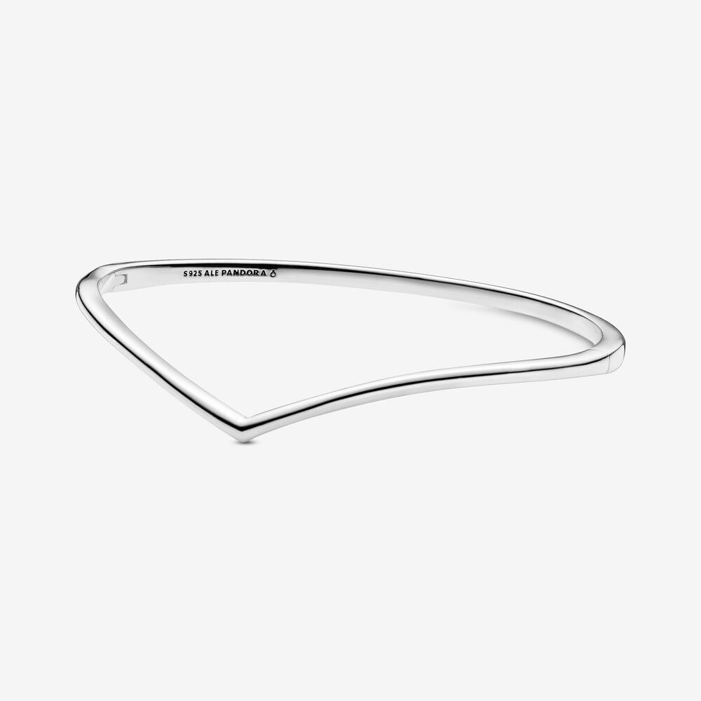 Pandora Polished Wishbone Bangle