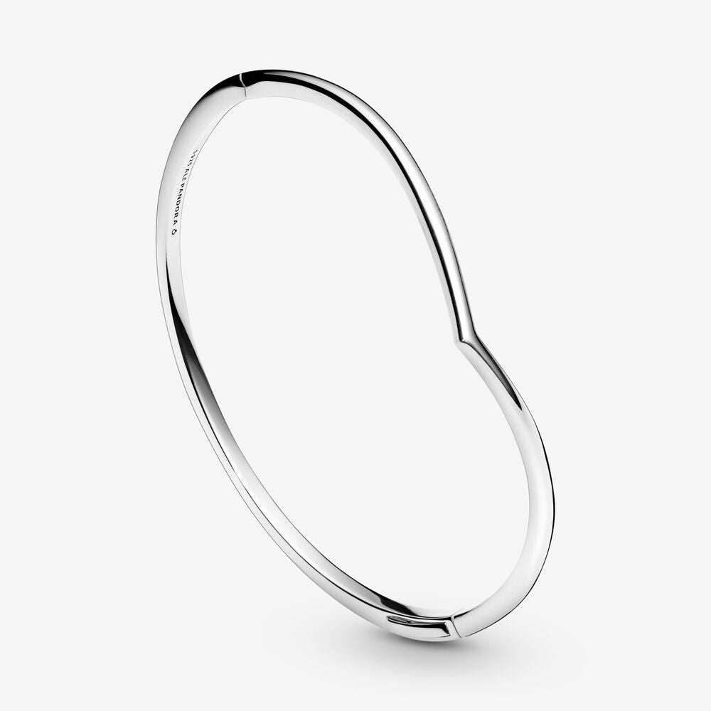 Pandora Polished Wishbone Bangle