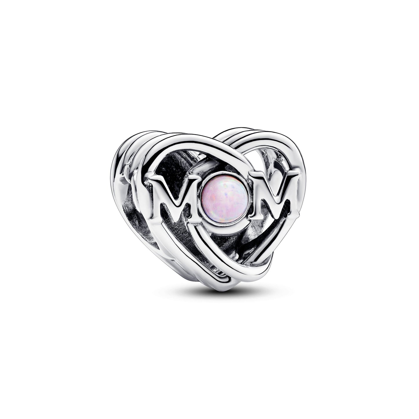 Pandora Openwork Mom & Heart Charm