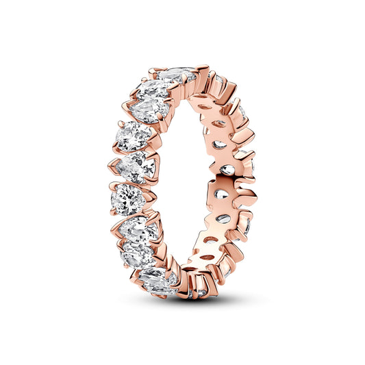 Pandora Alternating Sparkling Band Ring