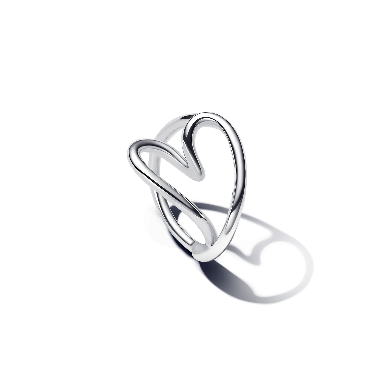 Pandora Organically Shaped Heart Ring