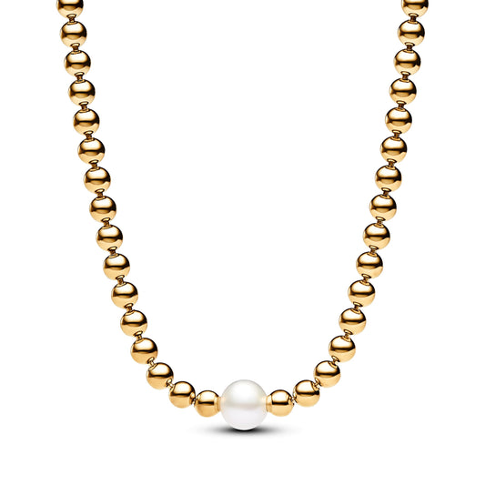 Pandora Treated Freshwater Pearl & Beads Collier Necklace