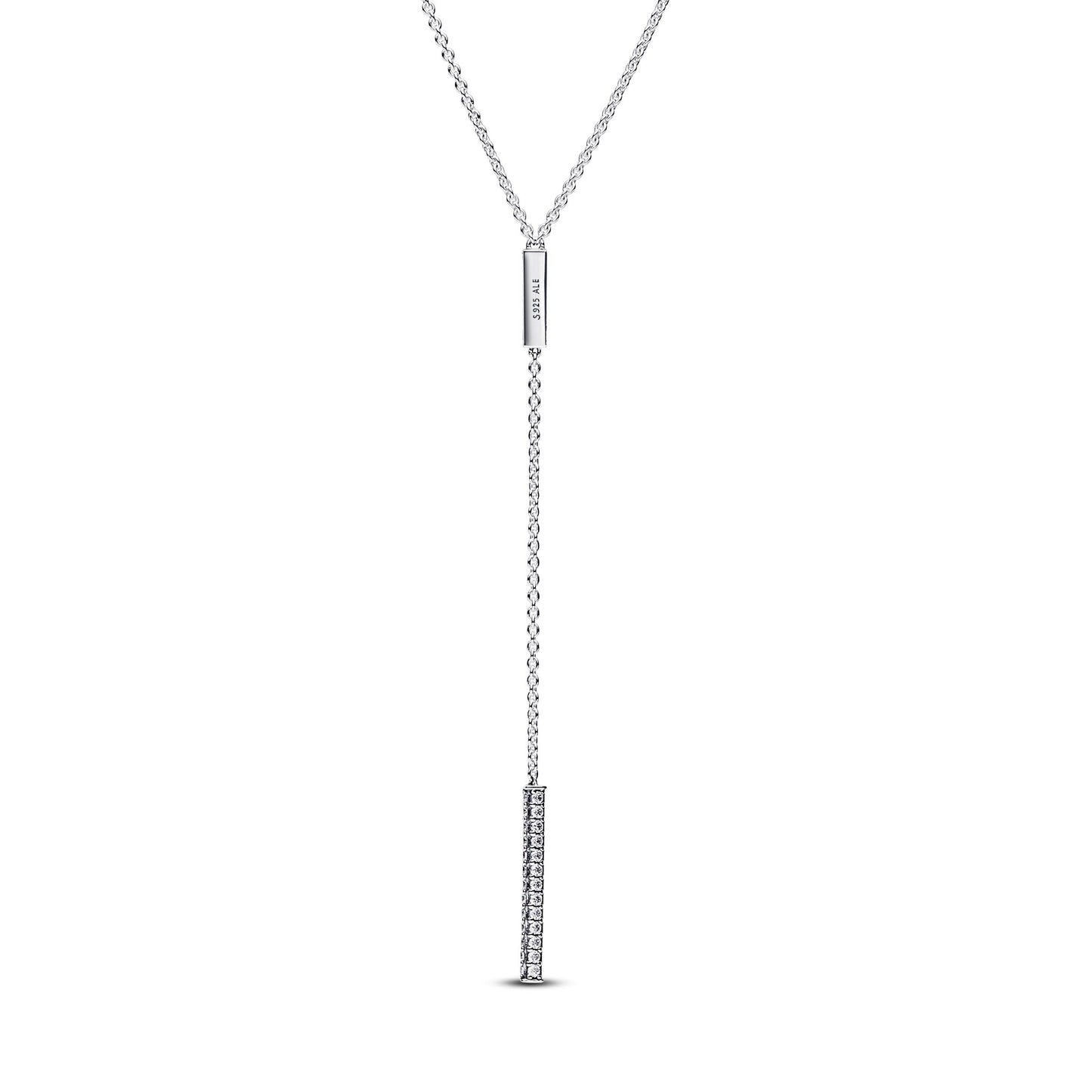 Pandora Timeless Pave Prism Drop Necklace