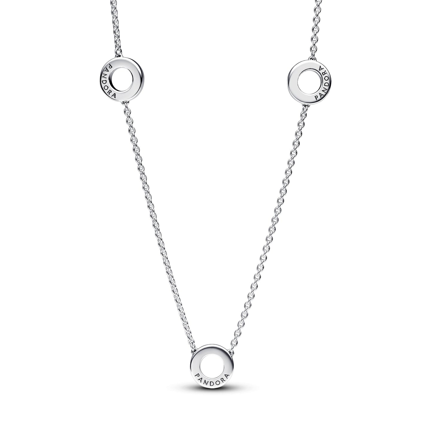 Pandora Pave Circles Chain Necklace