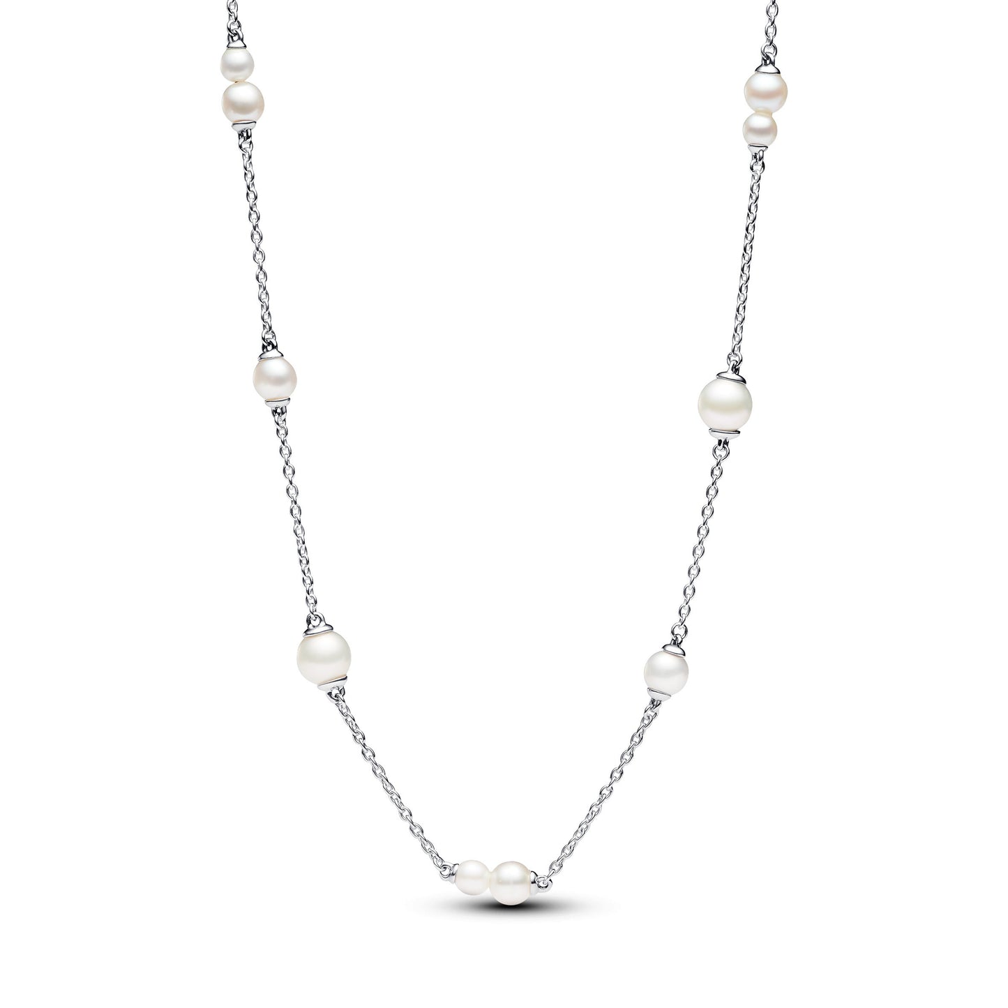 Pandora Treated Freshwater Pearl Station Chain Necklace
