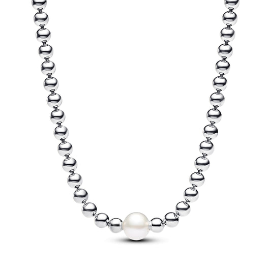 Pandora Treated Freshwater Pearl & Beads Collier Necklace