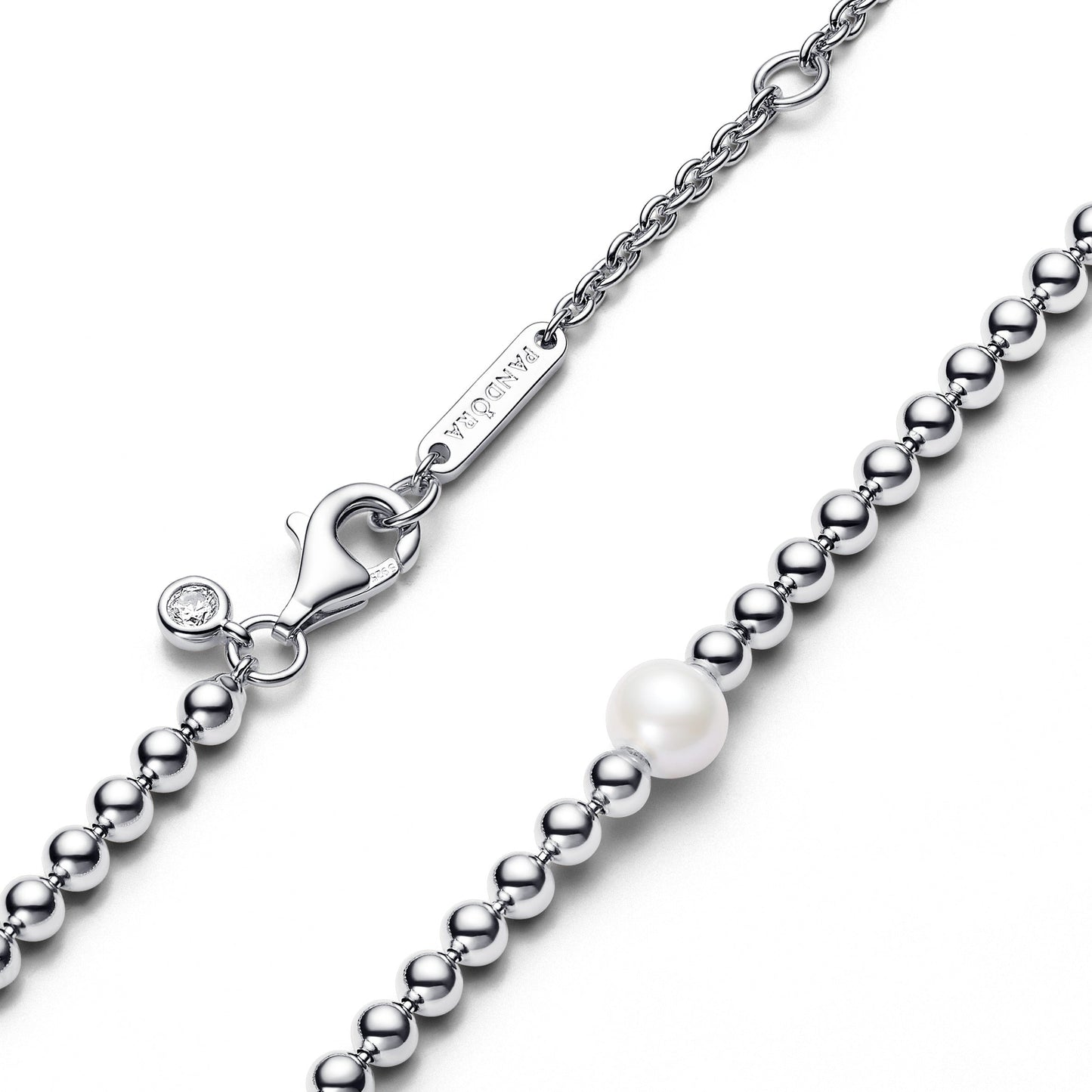 Pandora Treated Freshwater Pearl & Beads Collier Necklace