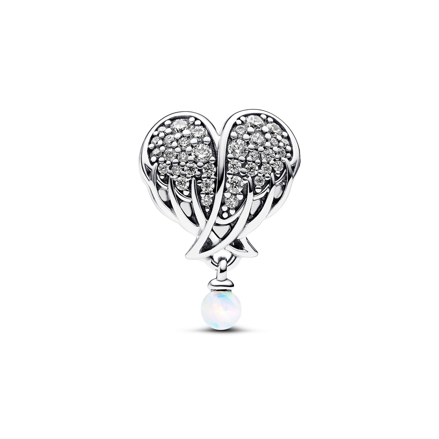 Pandora Sparkling Angel Wings & Heart Charm