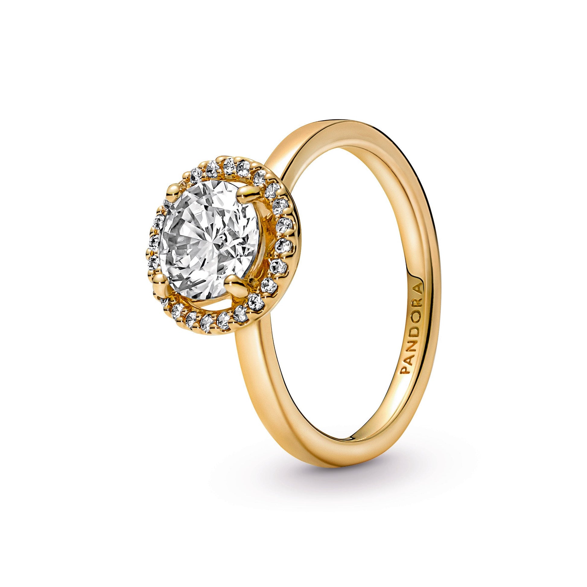 Pandora Sparkling Round Halo Ring
