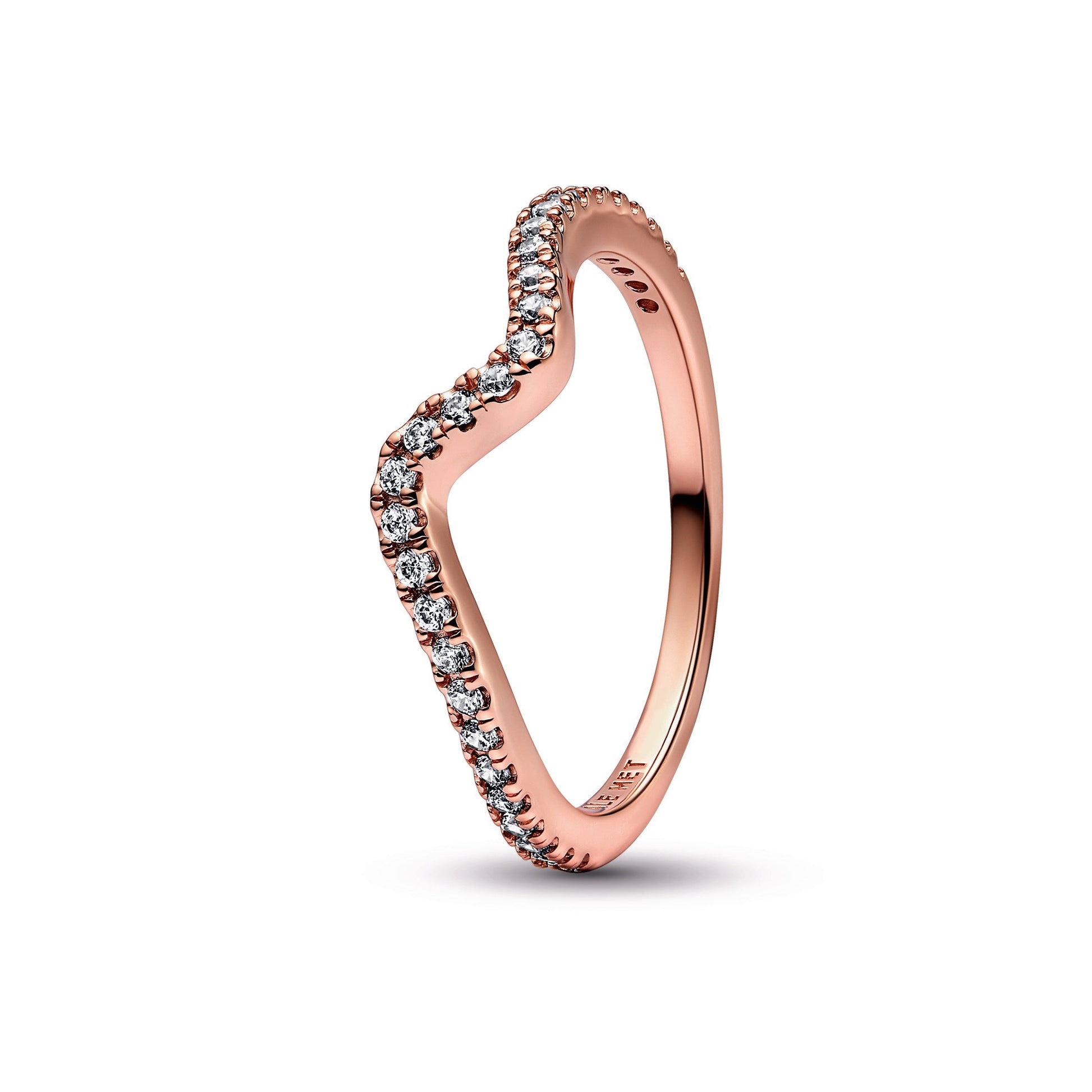 Pandora Sparkling Wave Ring