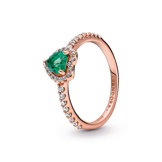 Pandora Sparkling Elevated Heart Ring