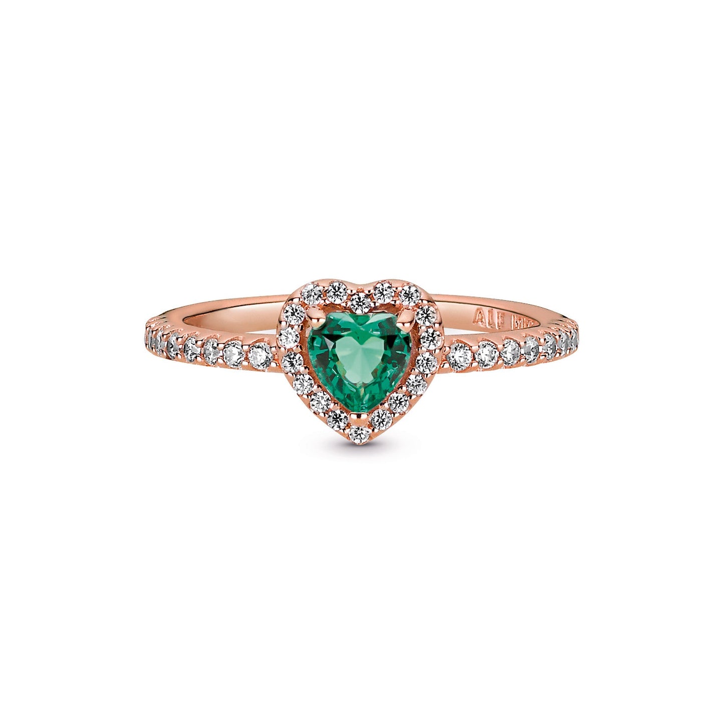 Pandora Sparkling Elevated Heart Ring