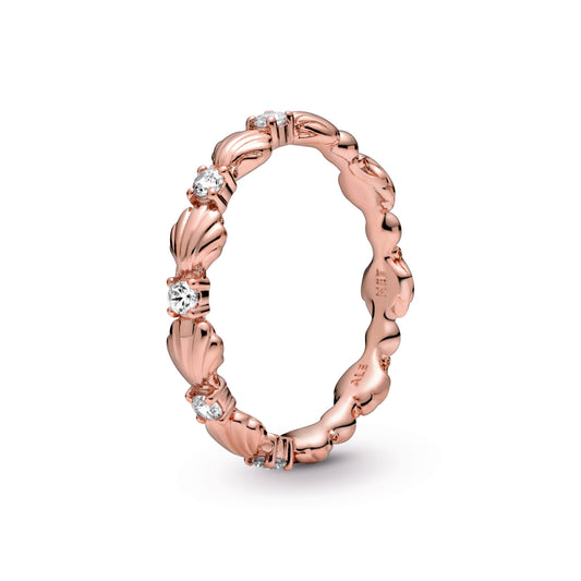 Pandora Sparkling Seashell Band Ring