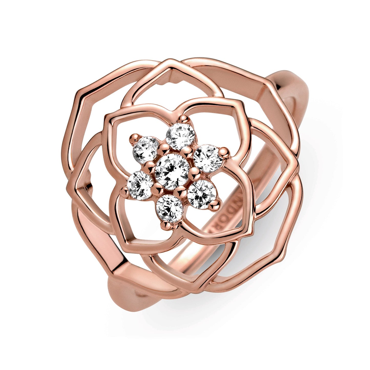 Pandora Rose Petals Statement Ring