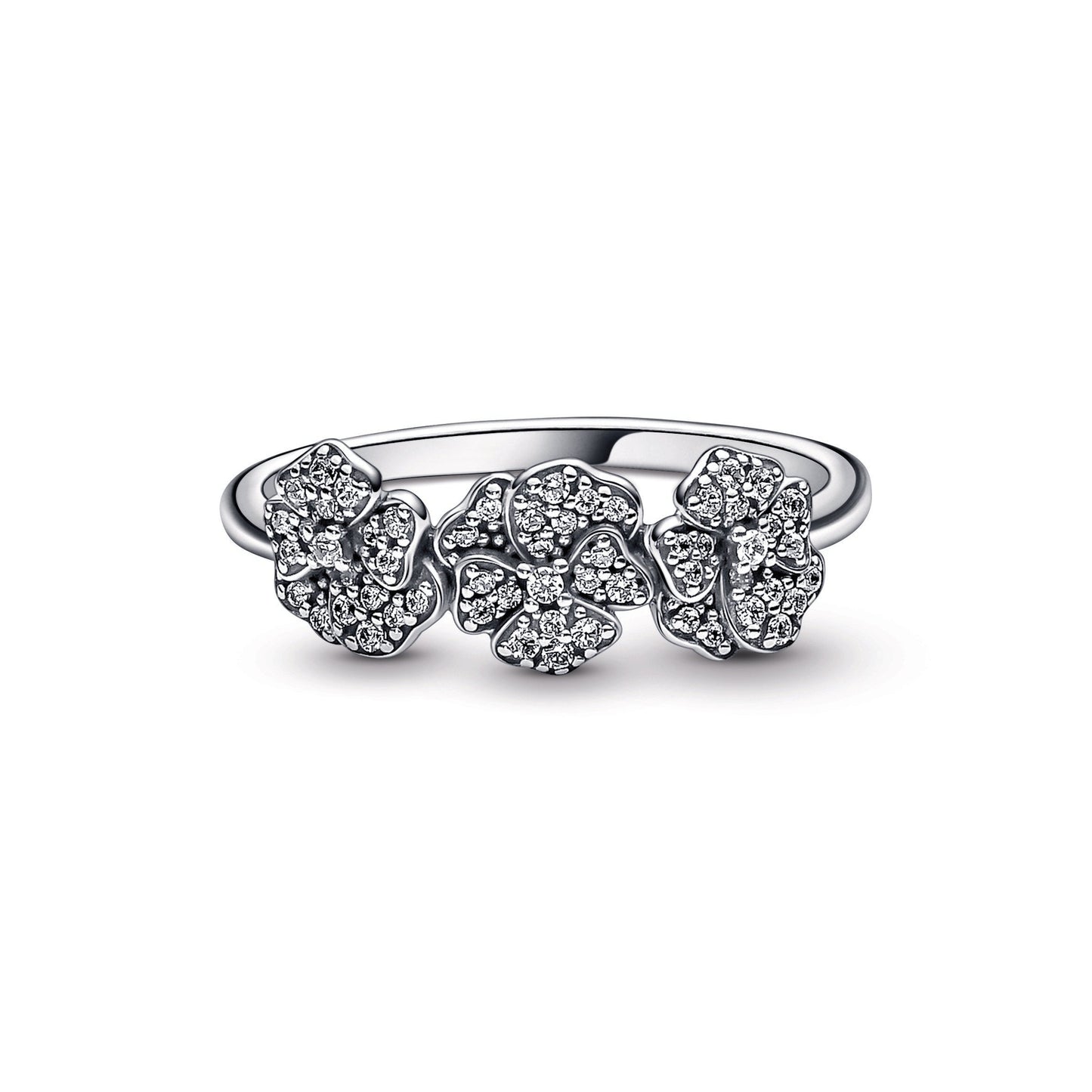 Pandora Triple Pansy Flower Ring