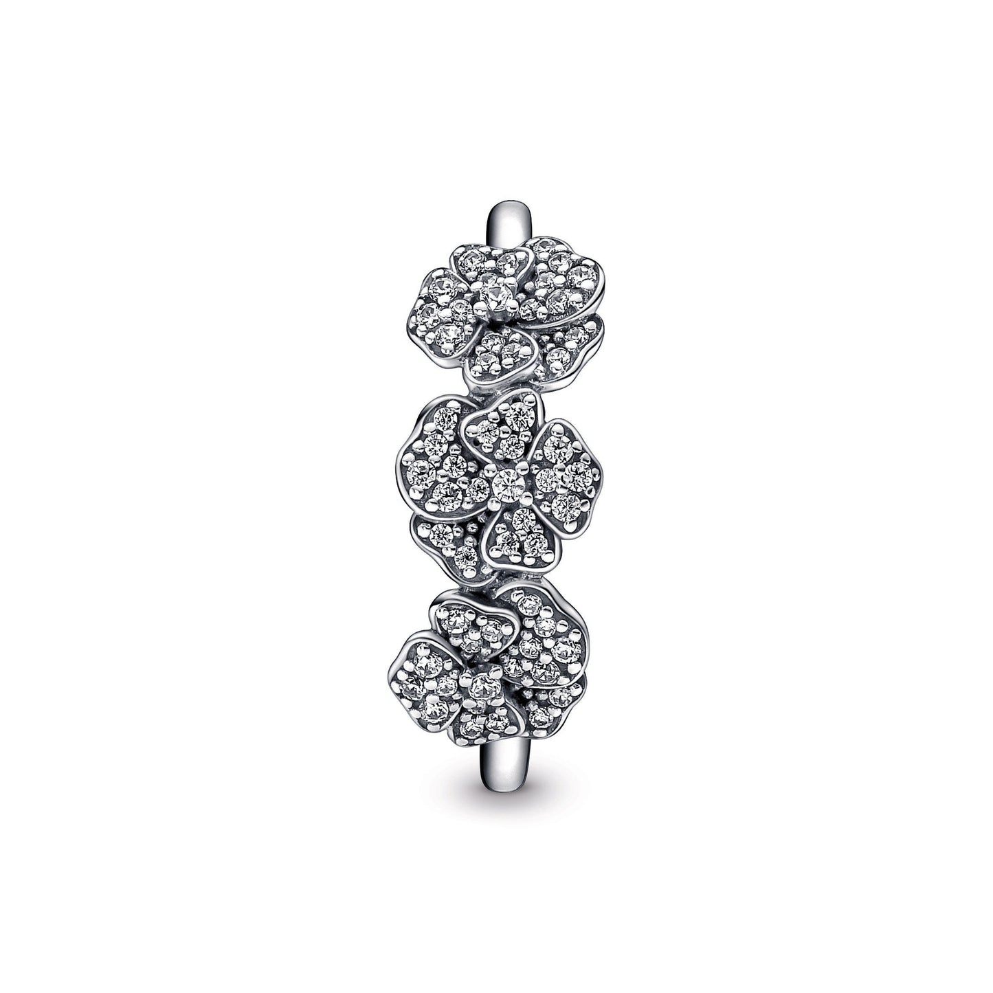 Pandora Triple Pansy Flower Ring