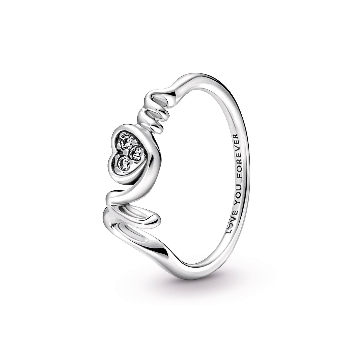 Pandora Mum Pave Heart Ring