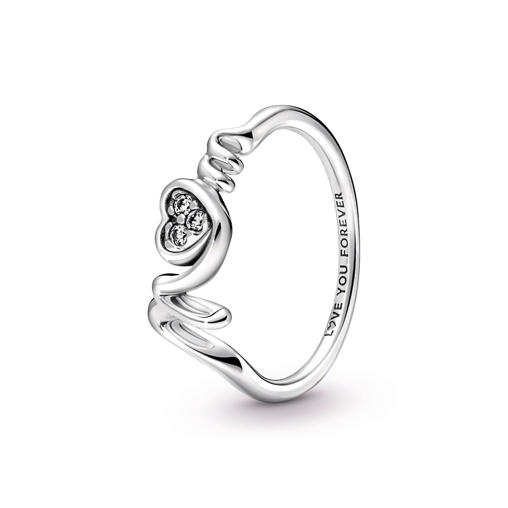 Pandora Mum Pave Heart Ring