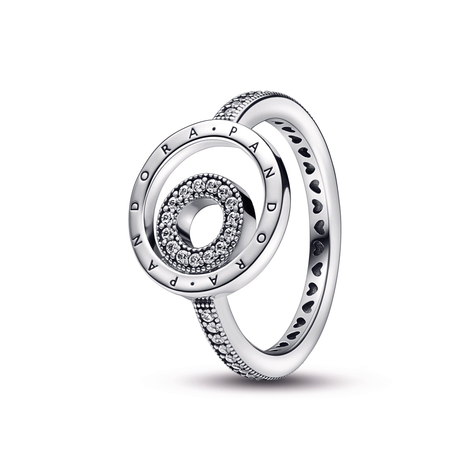 Pandora Signature Logo Circles Pave Ring