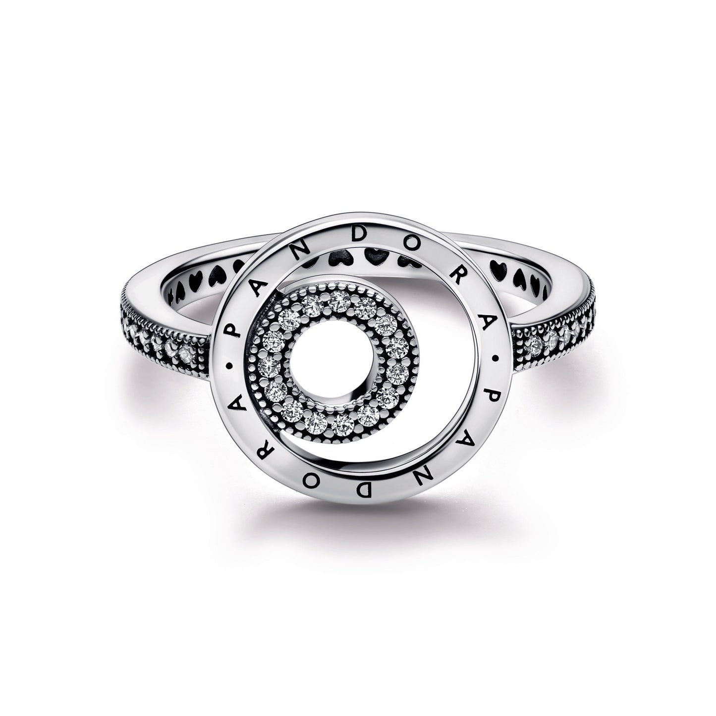 Pandora Signature Logo Circles Pave Ring